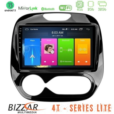 Bizzar 4T Series Renault Captur 2013-2019 (Auto AC) 4Core Android13 2+32GB Navigation Multimedia Tablet 9