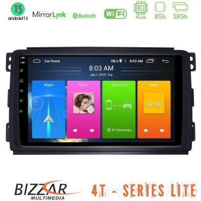 Bizzar 4T Series Smart 451 4Core Android13 2+32GB Navigation Multimedia Tablet 9