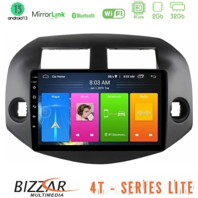 Bizzar 4T Series Toyota Rav4 2006-2012 4Core Android13 2+32GB Navigation Multimedia Tablet 10