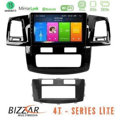 Bizzar 4T Series Toyota Hilux 2007-2011 4Core Android13 2+32GB Navigation Multimedia Tablet 9