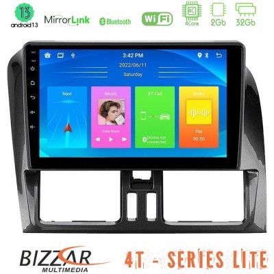 Bizzar 4T Series Volvo XC60 2009-2012 4Core Android13 2+32GB Navigation Multimedia Tablet 9