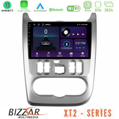 Bizzar XT2 Series 4Core Android13 2+32GB Dacia Duster/Sandero/Logan Navigation Multimedia Tablet 9