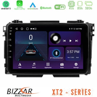 Bizzar XT2 Series 4Core Android13 2+32GB Honda HR-V Navigation Multimedia Tablet 9