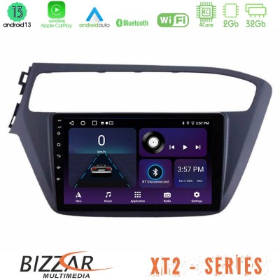 Bizzar XT2 Series 4Core Android13 2+32GB Hyundai i20 2018-2020 Navigation Multimedia Tablet 9