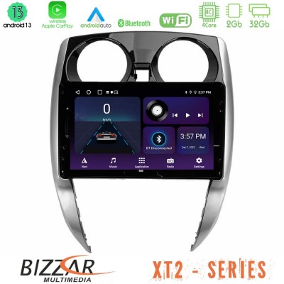 Bizzar XT2 Series 4Core Android13 2+32GB Nissan Note 2013-2018 Navigation Multimedia Tablet 10