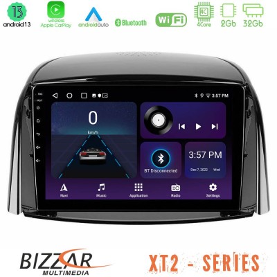Bizzar XT2 Series 4Core Android13 2+32GB Renault Koleos 2007-2015 Navigation Multimedia Tablet 9