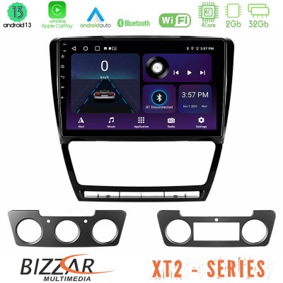 Bizzar XT2 Series 4Core Android13 2+32GB Skoda Octavia 5 Navigation Multimedia Tablet 10