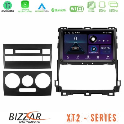 Bizzar XT2 Series 4Core Android13 2+32GB Toyota Land Cruiser J120 2002-2009 Navigation Multimedia Tablet 9