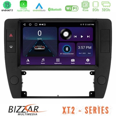 Bizzar XT2 Series 4Core Android13 2+32GB VW Passat B5 2001-2005 Navigation Multimedia Tablet 9