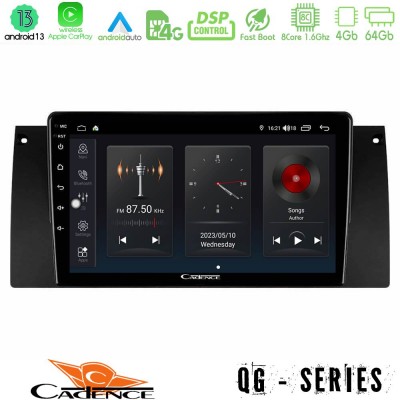 Cadence QG Series 8Core Android13 4+64GB BMW 5 Series (E39) / X5 (E53) Navigation Multimedia Tablet 9