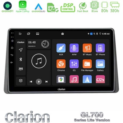 Clarion GL700 Lite Series 8Core Android11 2+32GB Dacia Duster 2019-> Navigation Multimedia Tablet 9