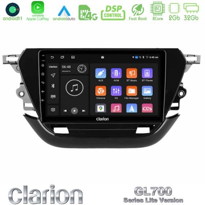 Clarion GL700 Lite Series 8Core Android11 2+32GB Opel Corsa F 2019-2023 Navigation Multimedia Tablet 9