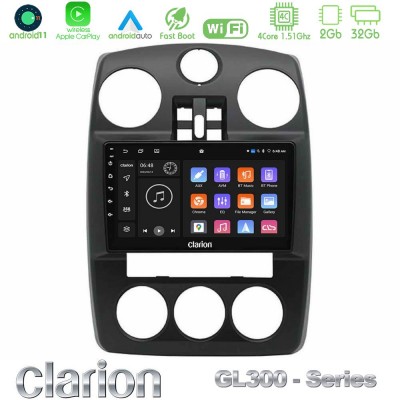 Clarion GL300 Series Chrysler PT-Cruiser 2000-2005 4Core Android11 2+32GB Navigation Multimedia Tablet 9″ Με Carplay & Android Auto