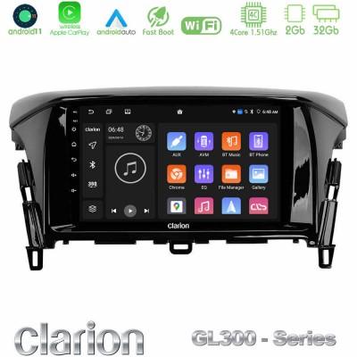 Clarion GL300 Series 4Core Android11 2+32GB Mitsubishi Eclipse Cross Navigation Multimedia Tablet 9