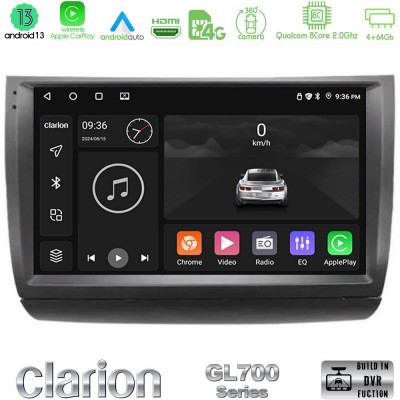 Clarion GL700 Series 8Core Android13 4+64GB Toyota Prius 2004-2009 Navigation Multimedia Tablet 9