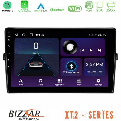 Bizzar XT2 Series 4Core Android13 2+32GB Toyota Auris Navigation Multimedia Tablet 10