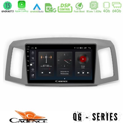 Cadence QG Series 8Core Android13 4+64GB Jeep Grand Cherokee 2005-2007 Navigation Multimedia Tablet 10