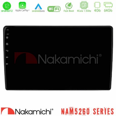 Nakamichi NAM5260 Series 4Core Android12 4+64GB Ford Transit Custom 2019-2024 Navigation Multimedia Tablet 9