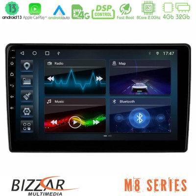 Bizzar M8 Series Opel Astra/Corsa/Antara/Zafira 8core Android13 4+32GB Navigation Multimedia Tablet 9