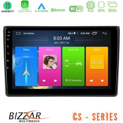 Bizzar CS Series 4Core Android13 2+32GB Audi A4 B7 Navigation Multimedia Tablet 9