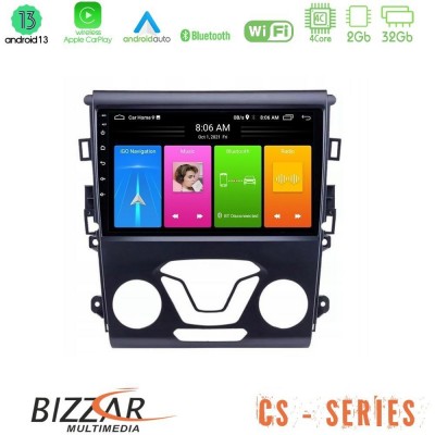 Bizzar CS Series 4Core Android13 2+32GB Ford Mondeo 2014-2017 Navigation Multimedia Tablet 9