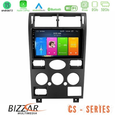 Bizzar CS Series 4Core Android13 2+32GB Ford Mondeo 2001-2004 Navigation Multimedia Tablet 9