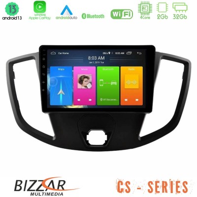 Bizzar CS Series 4Core Android13 2+32GB Ford Transit 2014-> Navigation Multimedia Tablet 9