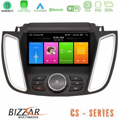 Bizzar CS Series 4Core Android13 2+32GB Ford Kuga/C-Max 2013-2019 Navigation Multimedia Tablet 9