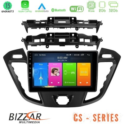 Bizzar CS Series 4Core Android13 2+32GB Ford Transit Custom/Tourneo Custom Navigation Multimedia Tablet 9