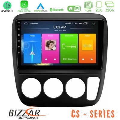 Bizzar CS Series 4Core Android13 2+32GB Honda CRV 1997-2001 Navigation Multimedia Tablet 9