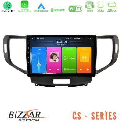 Bizzar CS Series 4Core Android13 2+32GB Honda Accord 2008-2015 Navigation Multimedia Tablet 9