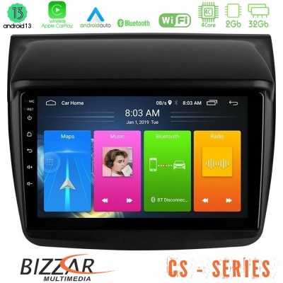 Bizzar CS Series 4Core Android13 2+32GB Mitsubishi L200 Navigation Multimedia Tablet 9