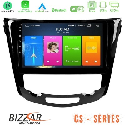 Bizzar CS Series 4Core Android13 2+32GB Nissan Qashqai J11 (AUTO A/C) Navigation Multimedia Tablet 10