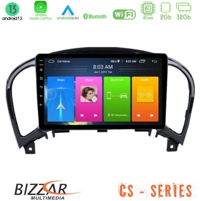 Bizzar CS Series 4Core Android13 2+32GB Nissan Juke Navigation Multimedia Tablet 9