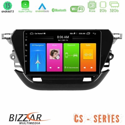 Bizzar CS Series 4Core Android13 2+32GB Opel Corsa F 2019-2023 Navigation Multimedia Tablet 9