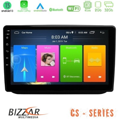 Bizzar CS Series 4Core Android13 2+32GB Skoda Fabia 2007-2014 Navigation Multimedia Tablet 10