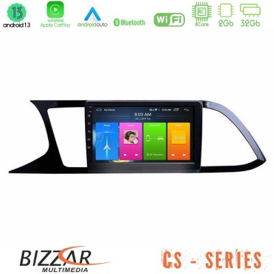 Bizzar CS Series 4Core Android13 2+32GB Seat Leon 2013 – 2019 Navigation Multimedia Tablet 9