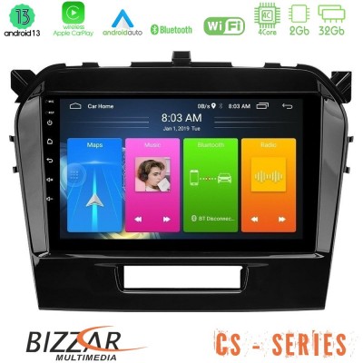 Bizzar CS Series 4Core Android13 2+32GB Suzuki Vitara 2015-2021 Navigation Multimedia Tablet 9