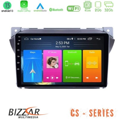 Bizzar CS Series Suzuki Alto & Nissan Pixo 4Core Android13 2+32GB Navigation Multimedia Tablet 9″