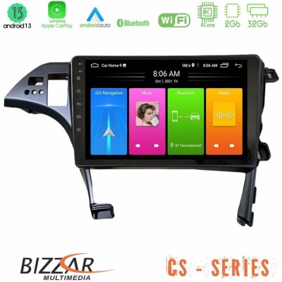 Bizzar CS Series 4Core Android13 2+32GB Toyota Prius 2010-2015 Navigation Multimedia Tablet 10