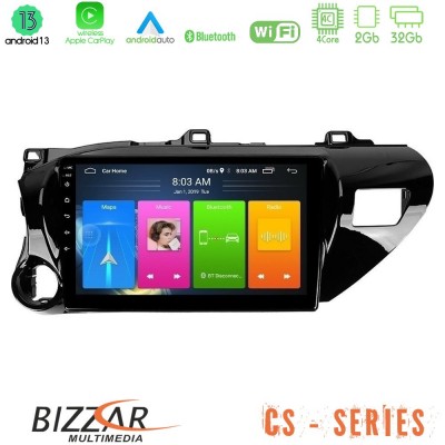 Bizzar CS Series 4Core Android13 2+32GB Toyota Hilux 2017-2021 Navigation Multimedia Tablet 10