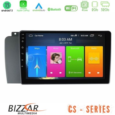 Bizzar CS Series 4Core Android13 2+32GB Volvo S60 2004-2009 Navigation Multimedia Tablet 9