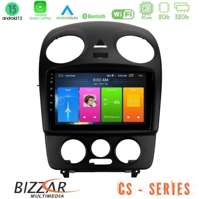 Bizzar CS Series 4Core Android13 2+32GB VW Beetle Navigation Multimedia Tablet 9