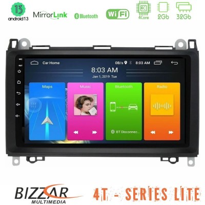 Bizzar 4T Series Mercedes A/B/Vito/Sprinter Class 4Core Android13 2+32GB Navigation Multimedia Tablet 9