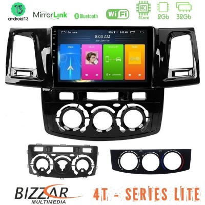 Bizzar 4T Series Toyota Hilux 2007-2011 4Core Android13 2+32GB Navigation Multimedia Tablet 9