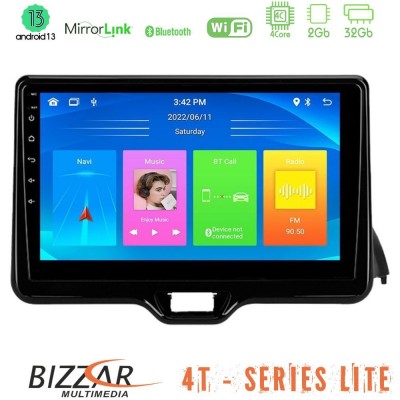 Bizzar 4T Series Toyota Yaris 2020-> 4Core Android13 2+32GB Navigation Multimedia Tablet 9