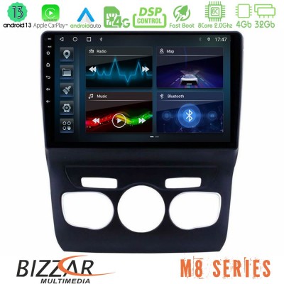 Bizzar M8 Series Citroen C4L 8core Android13 4+32GB Navigation Multimedia Tablet 10