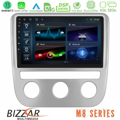 Bizzar M8 Series VW Scirocco 2008-2014 8Core Android13 4+32GB Navigation Multimedia Tablet 9