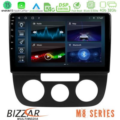 Bizzar M8 Series VW Jetta 8core Android13 4+32GB Navigation Multimedia Tablet 10