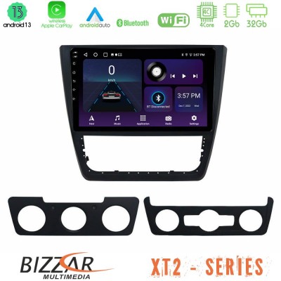 Bizzar XT2 Series 4Core Android13 2+32GB Skoda Yeti 2009-> Navigation Multimedia Tablet 10